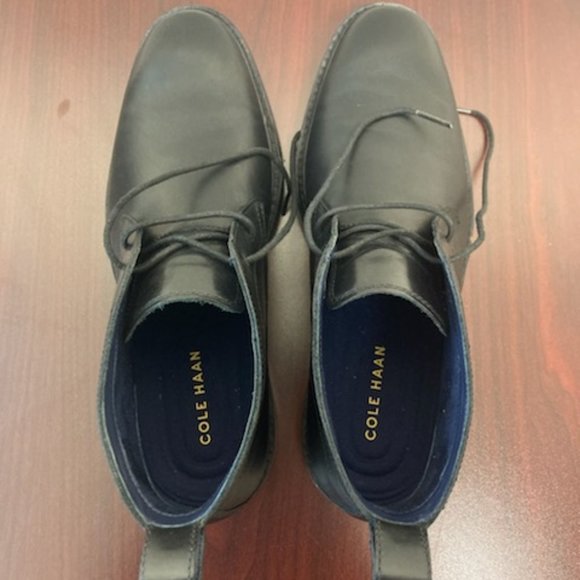 Cole Haan Black Leather Chukka Boots main image 2